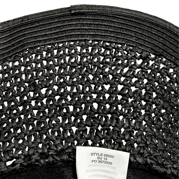 J.Crew Black Wide Brim Sun Hat - One Size - Picture 5 of 12